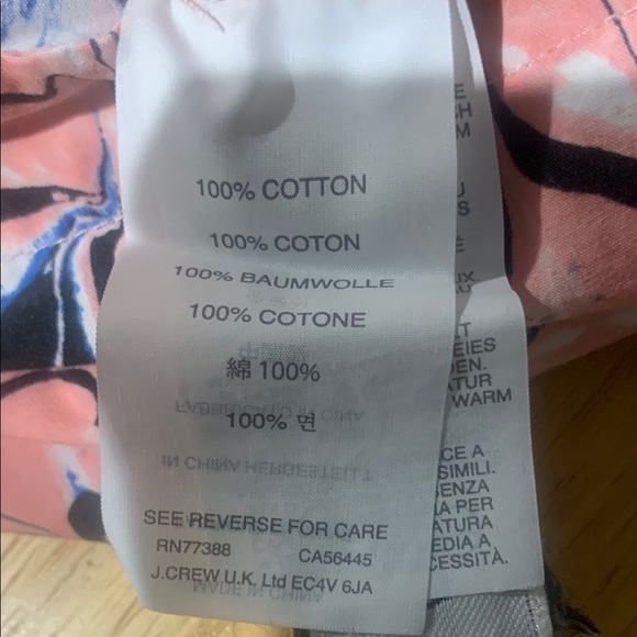 J. Crew XS abstract, Marbled Patterned Pink white blue black Women's Shorts - Picture 5 of 6